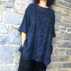 Kaliyana Short Sleeve Asymmetrical Top